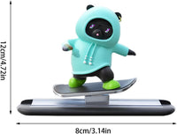 Sky Blue Panda Car Dashboard Toy –Auto Sliding Motion Decor, Cool Sliding Car Accessory, Fun Car Interior Decoration Accessories