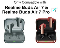 Black Protective Silicone Earbuds Case Cover for Realme Buds Air 7/ Air 7 Pro