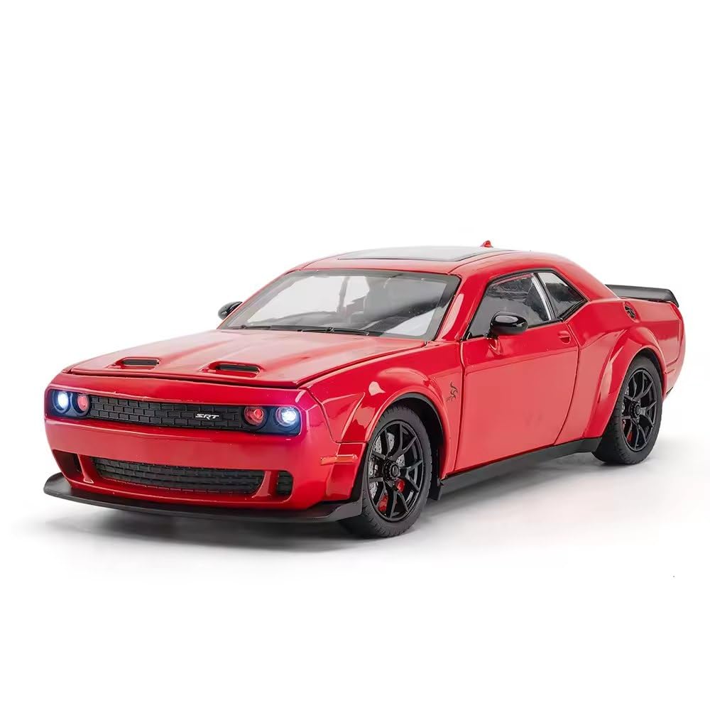 1:32 Scale Exclusive Alloy Metal Pull Back Die-cast Dodge Challenger-Red