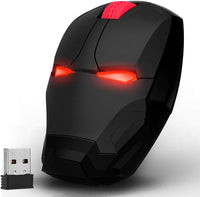 Wireless Iron Man Mouse 2.4G Optical Computer Mouse for Desktop Laptop PC Mac