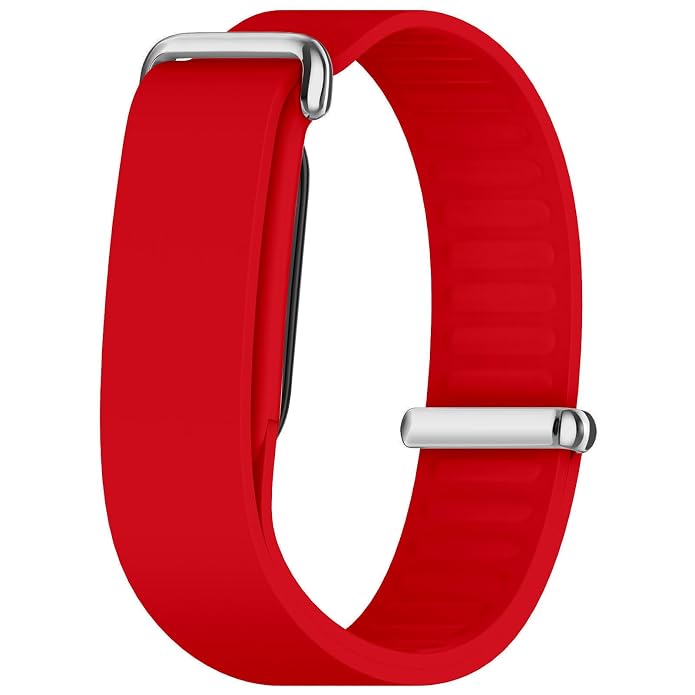 Red Google Fitbit Air Silicone Watch Strap Quick Release Band