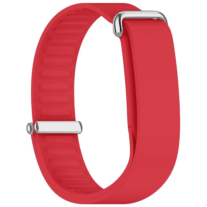 Red Google Fitbit Air Silicone Watch Strap Quick Release Band