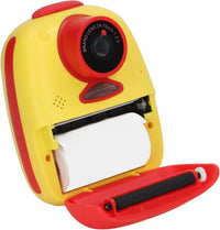 Instant Printing Retro Photo and Video Camera for Kids, 1080P Full-HD Video(Red)