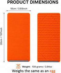 Orange Flexible Memory Bend Phone Stand, Foldable Silicone Aluminum Holder, 360° Adjustable & Wrapable, Non-Slip Portable Desk & Travel Stand