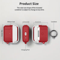 Secure Lock, Shock-Absorbing Switch Protective Case for Airpod Pro 2 - Red