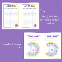 Friends Undated Planner | A5 size | 100 GSM Paper | 300+ Pages | Monthly & Yearly Trackers | Daily Schedules | Self-Discovery Activities | Budget Tracker - D1