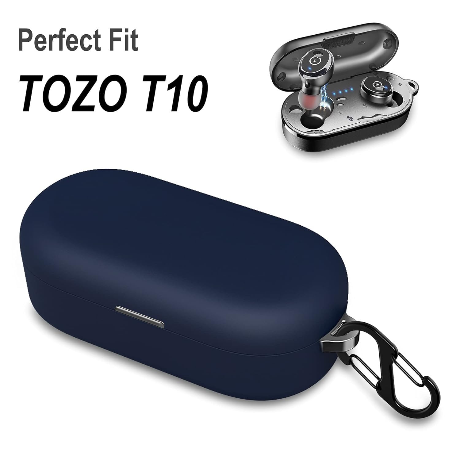 Blue Silicone Case Cover Compatible with TOZO T10