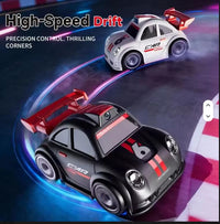 Black Mini Cartoon RC Car Electric Vehicle Toy with Camera / 2.4 Inch Screen Controller