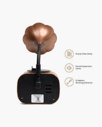 Retro Bluetooth Speaker | Vintage Gramophone Style with HD Sound