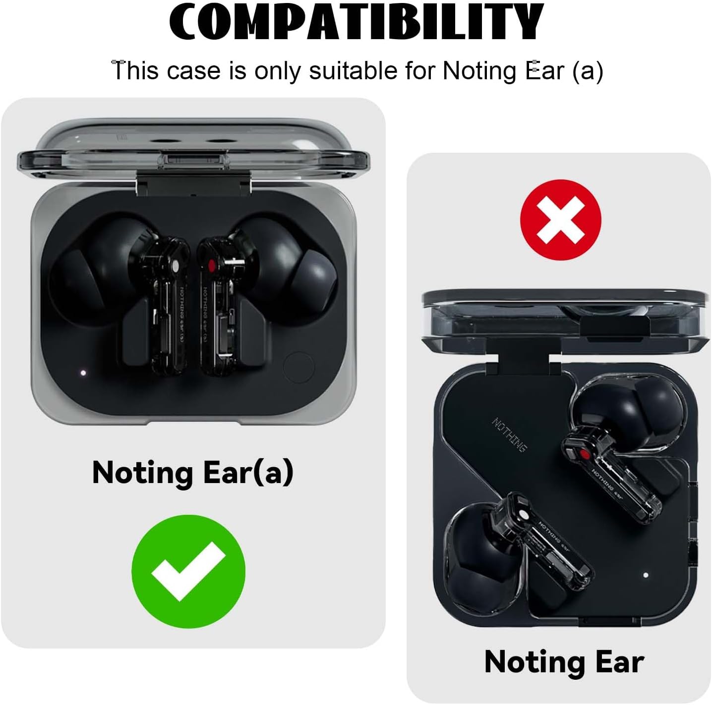 Transparent Protective Case for Nothing Ear(a)