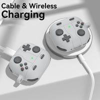 Classic Retro Handheld Game Console Design Case for Apple Air Pods 4 Case - Grey