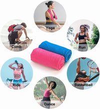 Grey Cooling Towel 40x40cm, Quick Dry Microfiber Sweat Towel with Instant Cooling Effect, Compact Travel Design, Portable Silicone Case & Carabiner for Gym, Yoga, Hiking & Outdoor Fitness