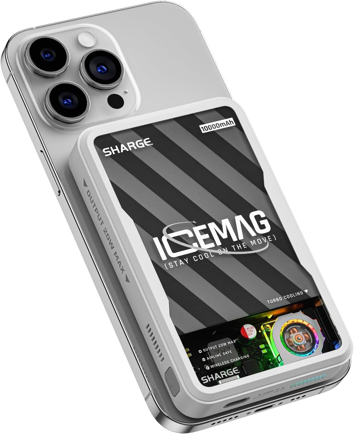 SHARGE ICEMAG Magnetic Power Bank - 10000mAh Battery