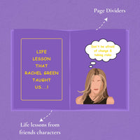 Friends Undated Planner | A5 size | 100 GSM Paper | 300+ Pages | Monthly & Yearly Trackers | Daily Schedules | Self-Discovery Activities | Budget Tracker - D1