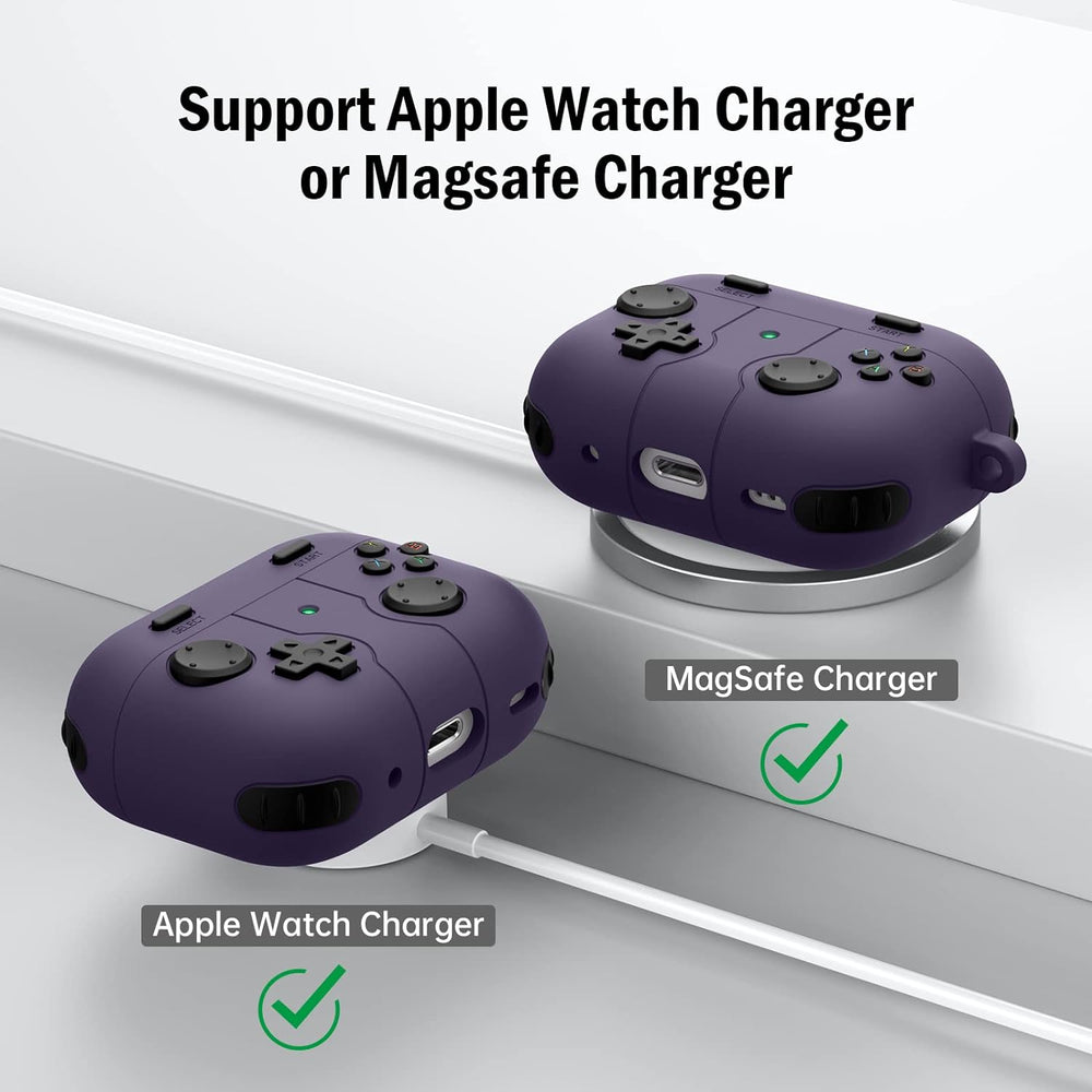 Gamepad Design Case for Apple Air Pods Pro / Pro 2nd Generation - Dark Purple