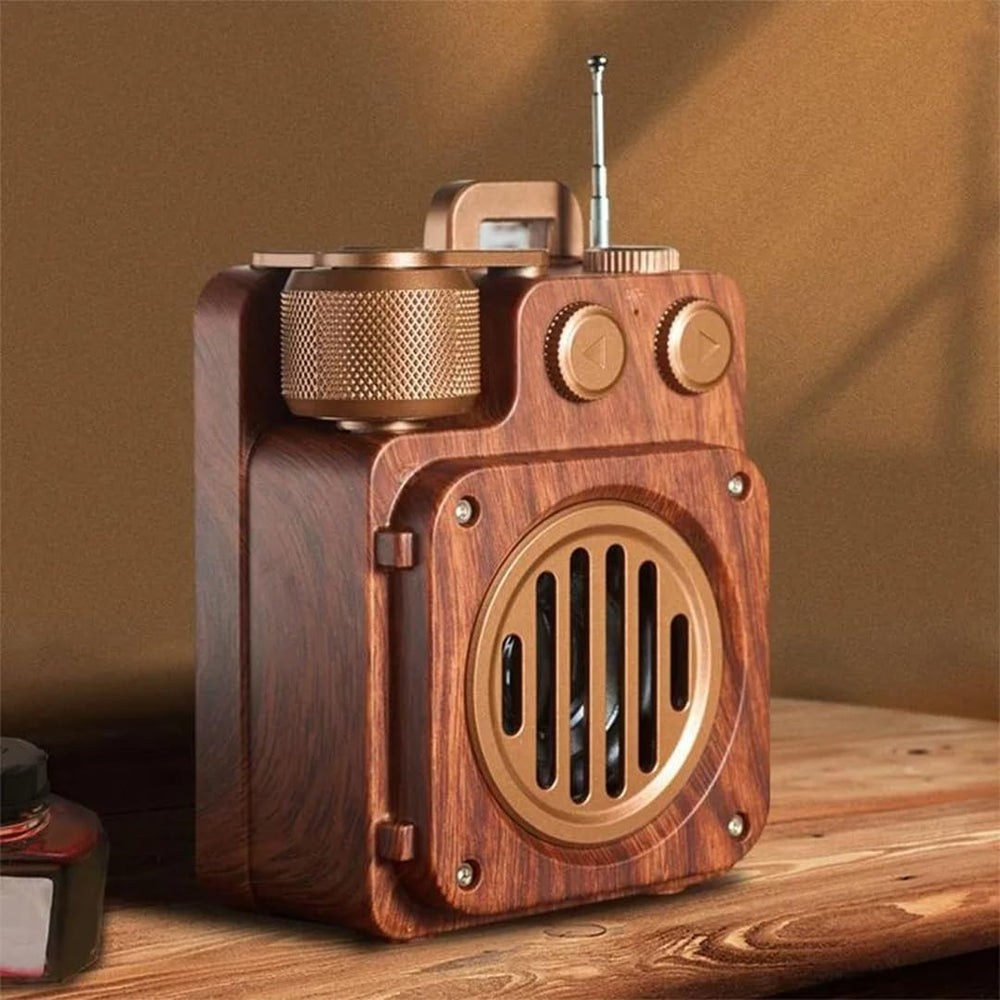 Retro Bluetooth Speaker I Music FM Bluetooth I A6 Wireless Speaker