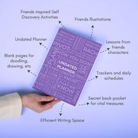 Friends Undated Planner | A5 size | 100 GSM Paper | 300+ Pages | Monthly & Yearly Trackers | Daily Schedules | Self-Discovery Activities | Budget Tracker - D1