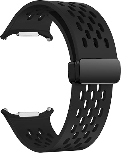 Black Silicone Sport Breathable Bands for Galaxy Watch Ultra