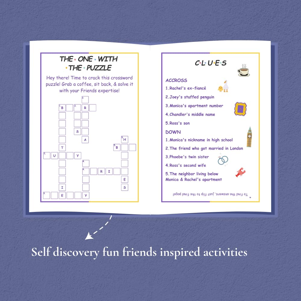 Friends Undated Planner | A5 size | 100 GSM Paper | 300+ Pages | Monthly & Yearly Trackers | Daily Schedules | Self-Discovery Activities | Budget Tracker - D3
