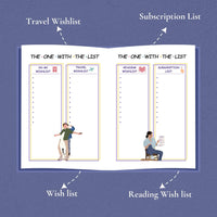 Friends Undated Planner | A5 size | 100 GSM Paper | 300+ Pages | Monthly & Yearly Trackers | Daily Schedules | Self-Discovery Activities | Budget Tracker - D3