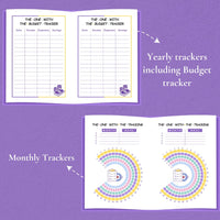 Friends Undated Planner | A5 size | 100 GSM Paper | 300+ Pages | Monthly & Yearly Trackers | Daily Schedules | Self-Discovery Activities | Budget Tracker - D2