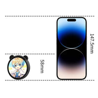Grippie Electronic Badge 1.85 Inch HD Display Custom Wallpaper Bluetooth-compatible Camera Selfie Preview - Magsafe - Black