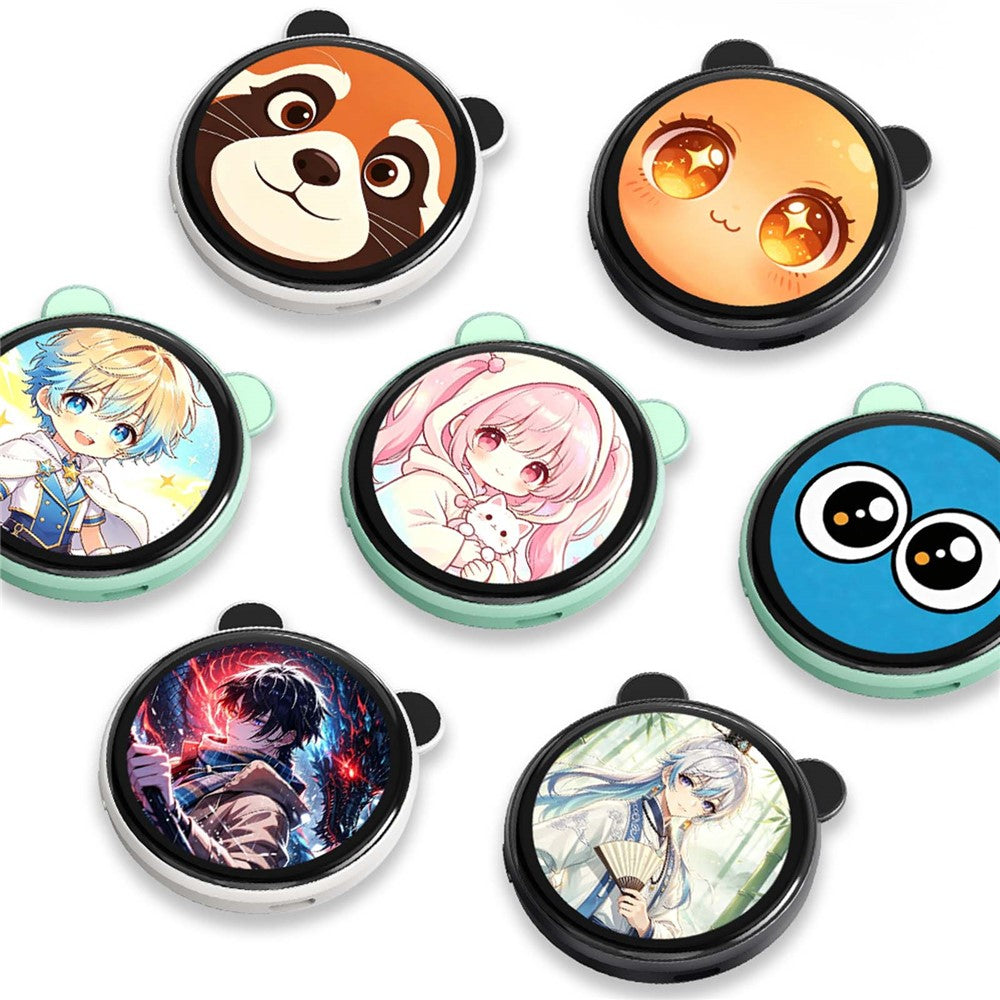 Grippie Electronic Badge 1.85 Inch HD Display Custom Wallpaper Bluetooth-compatible Camera Selfie Preview - Magsafe - Black