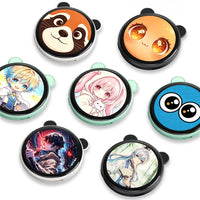 Grippie Electronic Badge 1.85 Inch HD Display Custom Wallpaper Bluetooth-compatible Camera Selfie Preview - Magsafe - Black