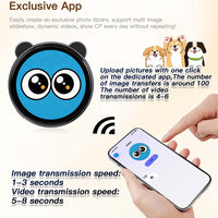 Grippie Electronic Badge 1.85 Inch HD Display Custom Wallpaper Bluetooth-compatible Camera Selfie Preview - Magsafe - Black
