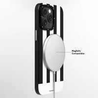 Youngkit Black Colorful Striped Piano Keys Magsafe case - iPhone 15 Pro
