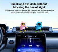 Pink Panda Car Dashboard Toy –Auto Sliding Motion Decor, Cool Sliding Car Accessory, Fun Car Interior Decoration Accessories