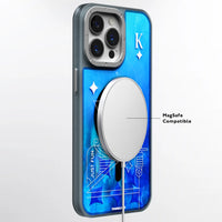 Youngkit Blue Playing Cards A + Luminous Quicksand - iPhone 15 Pro