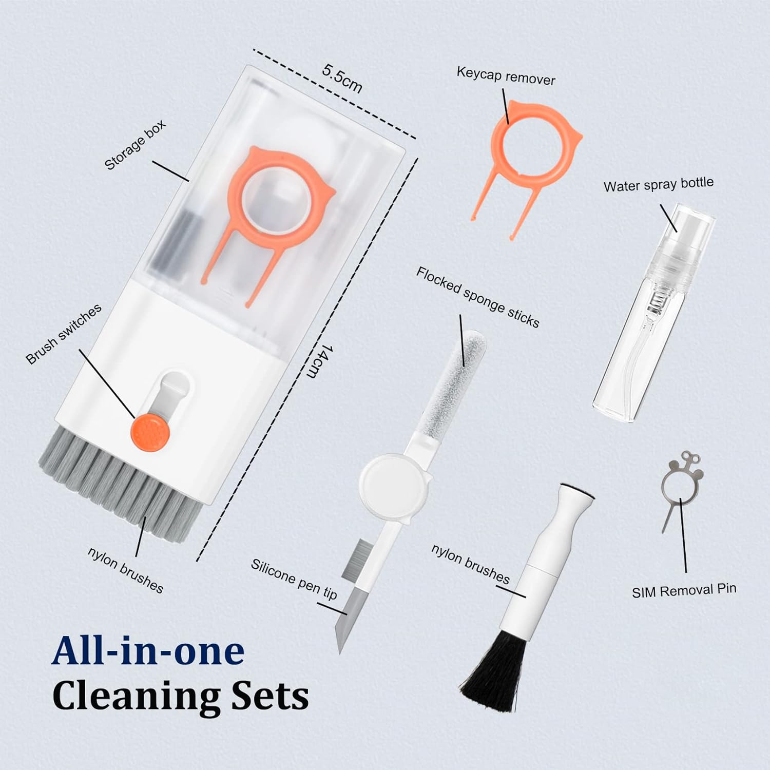 10 In 1 Phone with Brush Multifunctional Cleaner Kit