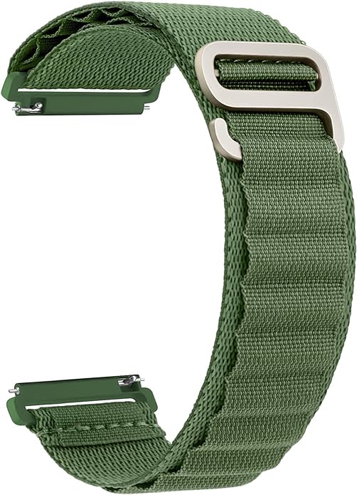 20 MM Green Alpine loop Bands Compatible with Android Smart Watches