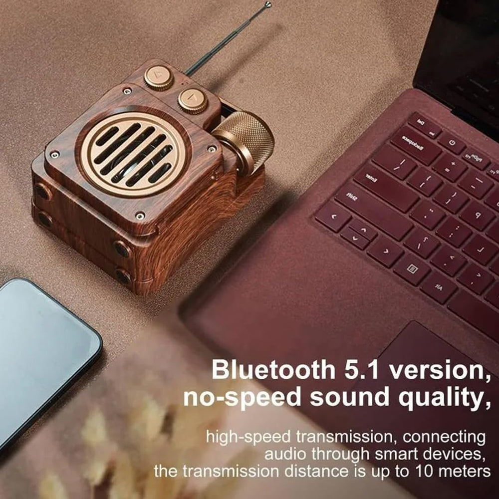 Retro Bluetooth Speaker I Music FM Bluetooth I A6 Wireless Speaker