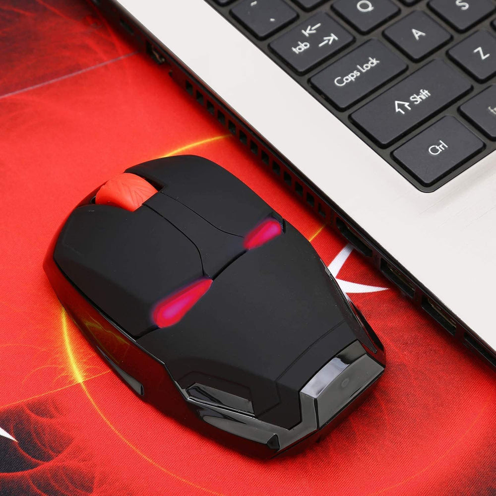 Wireless Iron Man Mouse 2.4G Optical Computer Mouse for Desktop Laptop PC Mac