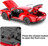 1:32 Scale Red Alloy Metal Pull Back Die-cast Dodge Challenger car