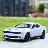 1:32 Scale Grey Alloy Metal Pull Back Die-cast Dodge Challenger car