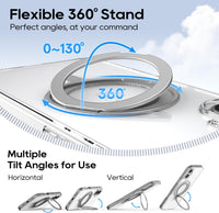 Blueo Crystal Magnetic case with 360 Rotatable stand - iPhone 16