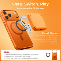Orange M4 Snap-On Mobile Gaming Controller for Android & iPhone