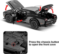 1:32 Scale Black Alloy Metal Pull Back Die-cast Dodge Challenger car