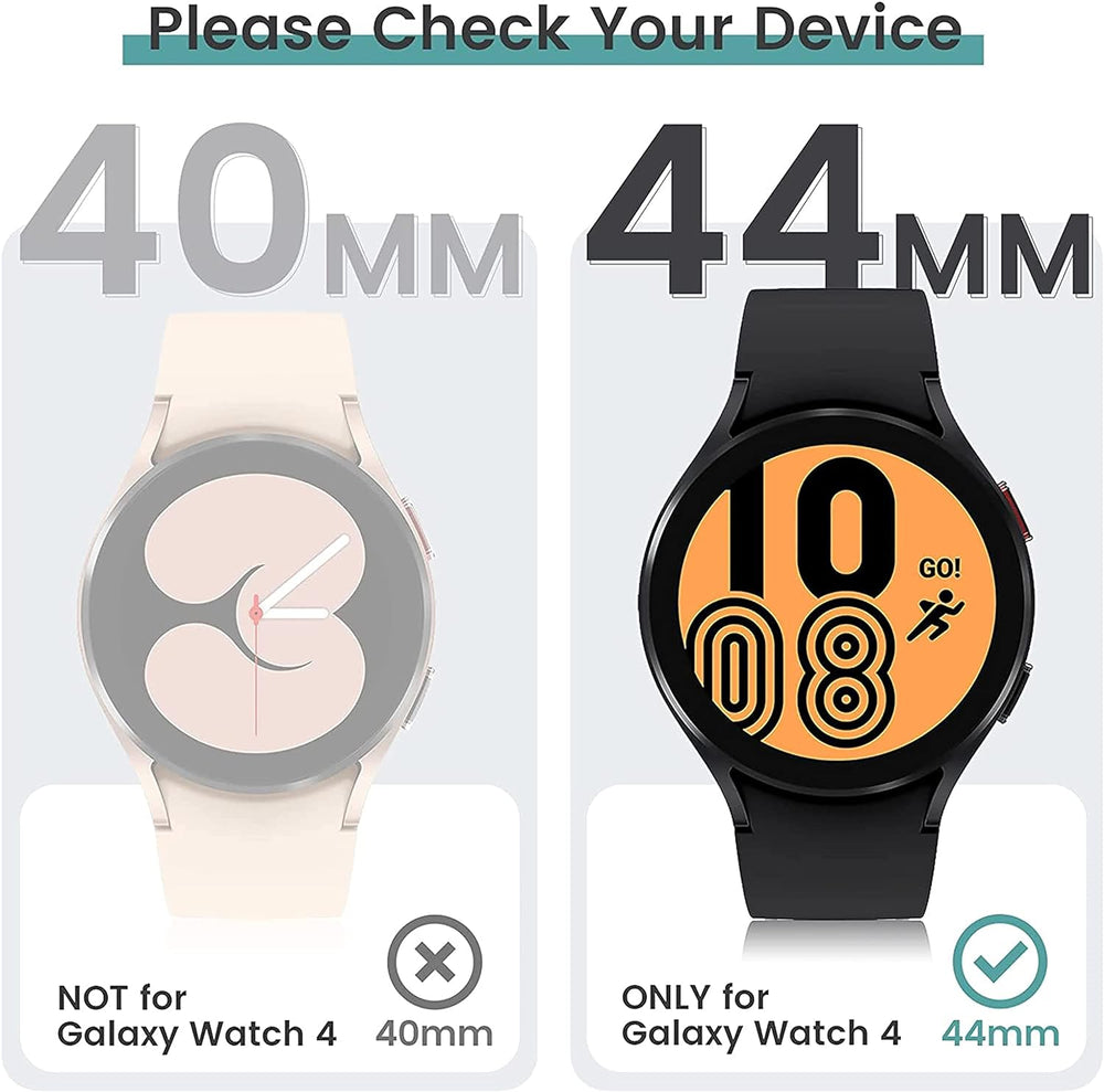 44mm Black Thin TPU Screen Protector with case for Samsung Galaxy Watch 4