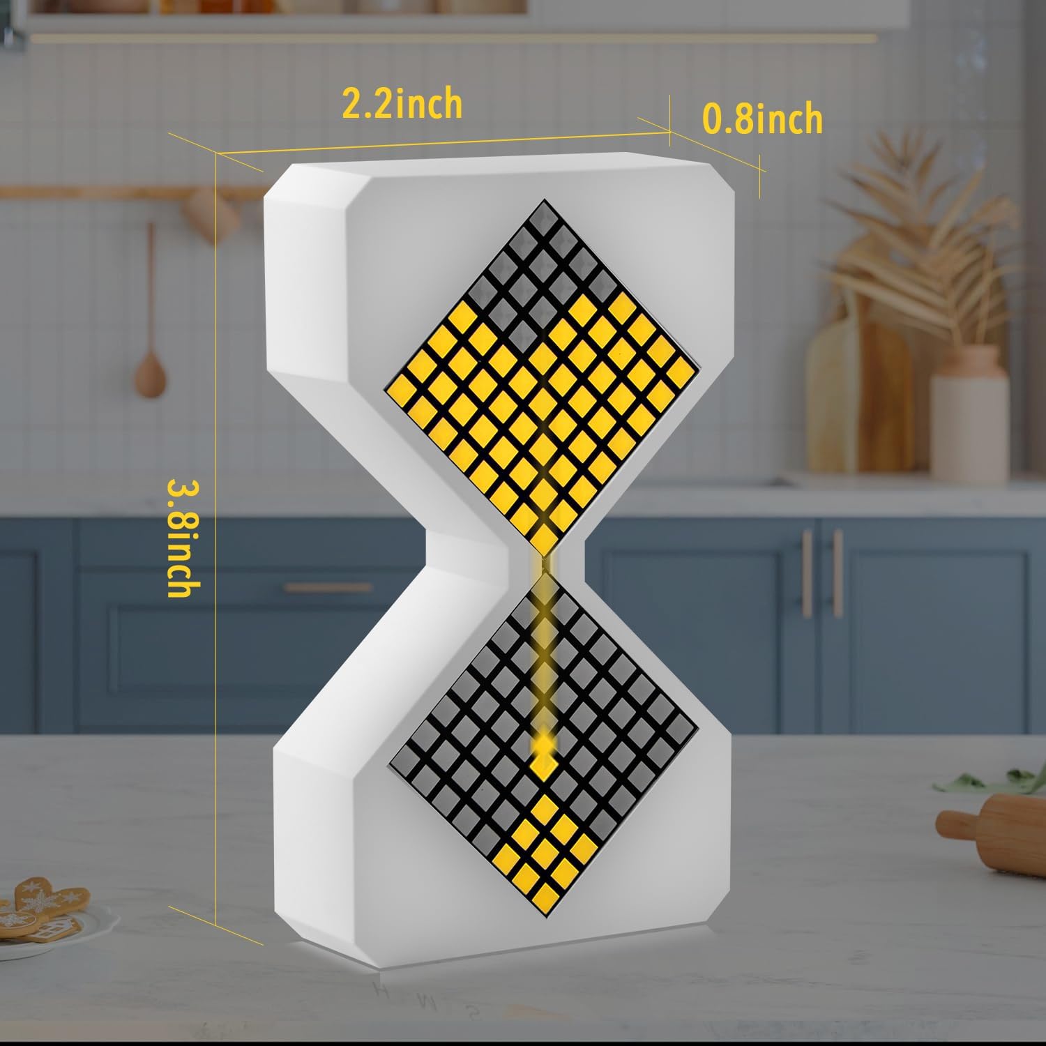 LED Digital Timer, 1-30 Minutes Visual Timer Count Down Electronic Hourglass Light Timer