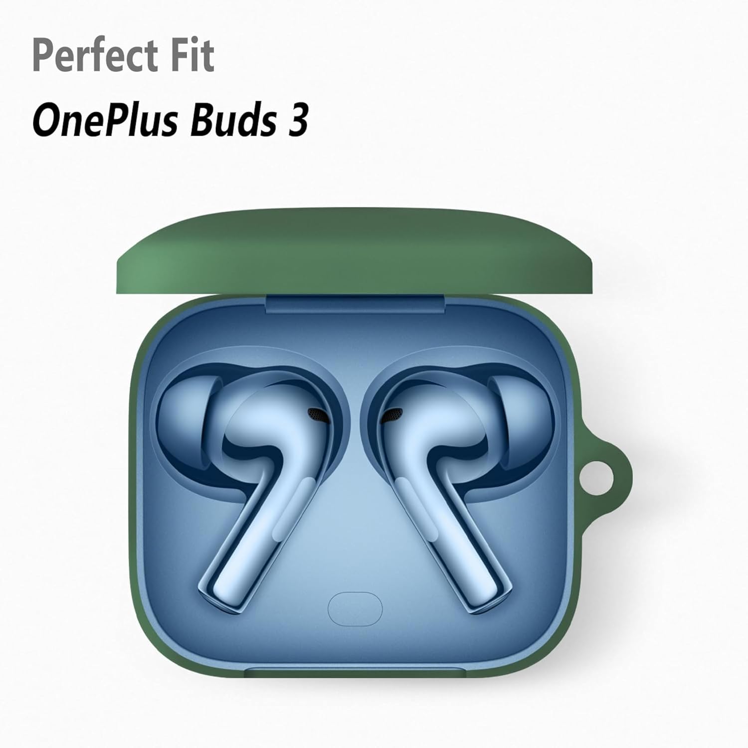 Dark Green Silicone case for Oneplus Buds 3