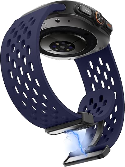Blue Silicone Sport Breathable Bands for Galaxy Watch Ultra