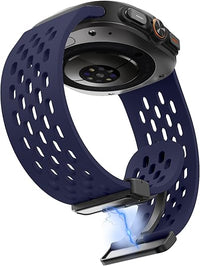 Blue Silicone Sport Breathable Bands for Galaxy Watch Ultra