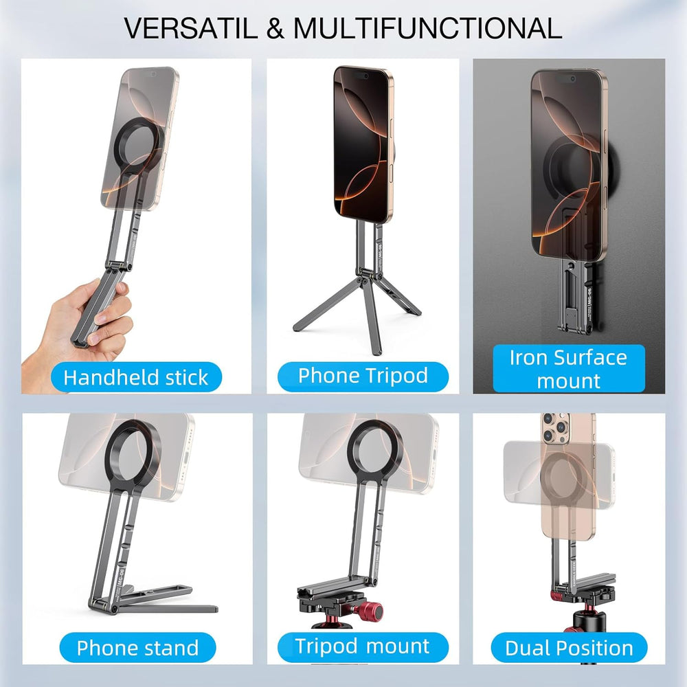 Carabiner-Mounted MagSafe Mobile Phone Tripod