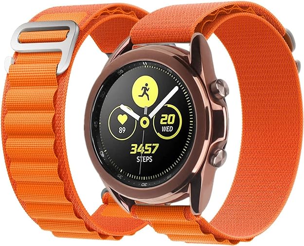 20 MM Orange Alpine loop Bands for Android Smartwatches