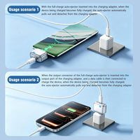 [Full Charge Disconnector] AI Auto Cut Power & Unplug on Full Charge, PD 100W Fast Charging, Applicable to Various Electronic Devices Such as for iPhone/Android/Earphones