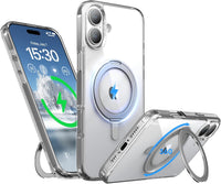 Blueo Crystal Magnetic case with 360 Rotatable stand - iPhone 16